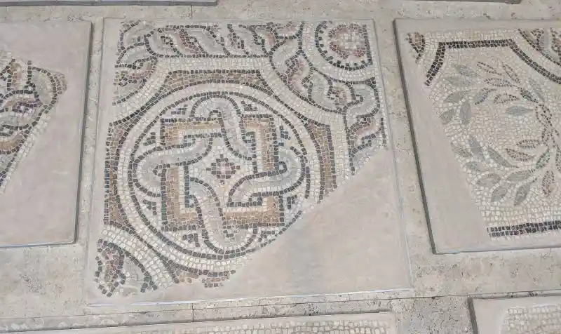 Fragment of a mosaic floor from the Ilissos Basilica, Athens, 5th century